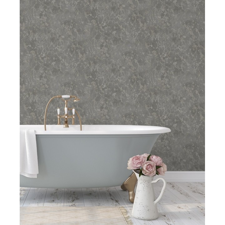 Papel pintado estuco veneciano liso con vetas rugosas - Travis Stone 679354