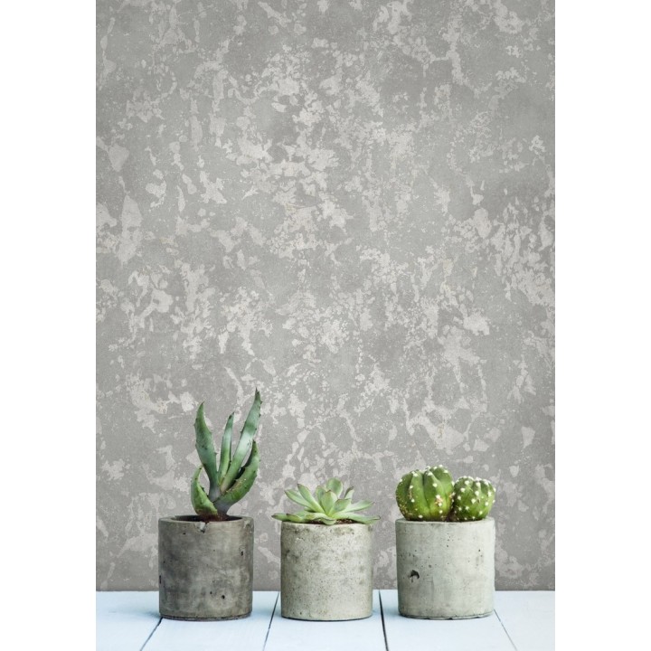 Papel pintado estuco veneciano liso con vetas rugosas - Travis Stone 679355