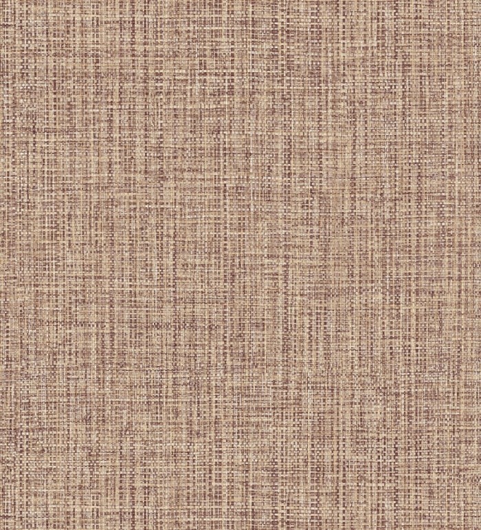 Papel pintado con textura textil tono rojo inglés - Tamil Fabric 679358