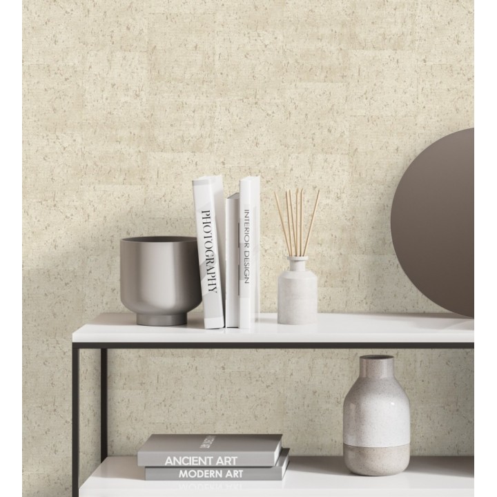 Papel pintado efecto placas de corcho texturizado - Padova 679362