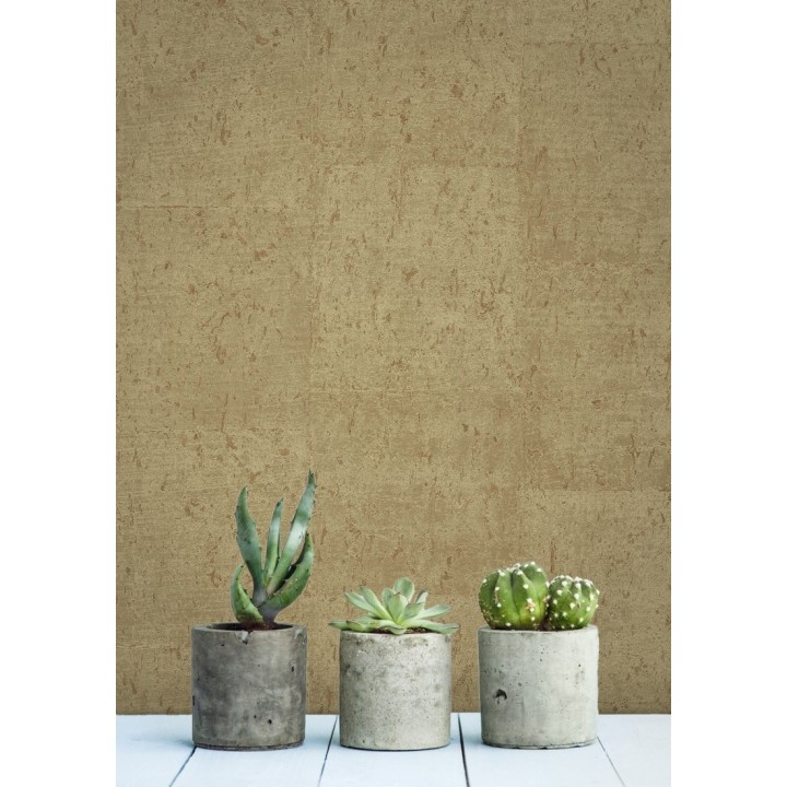 Papel pintado efecto placas de corcho texturizado - Padova 679364