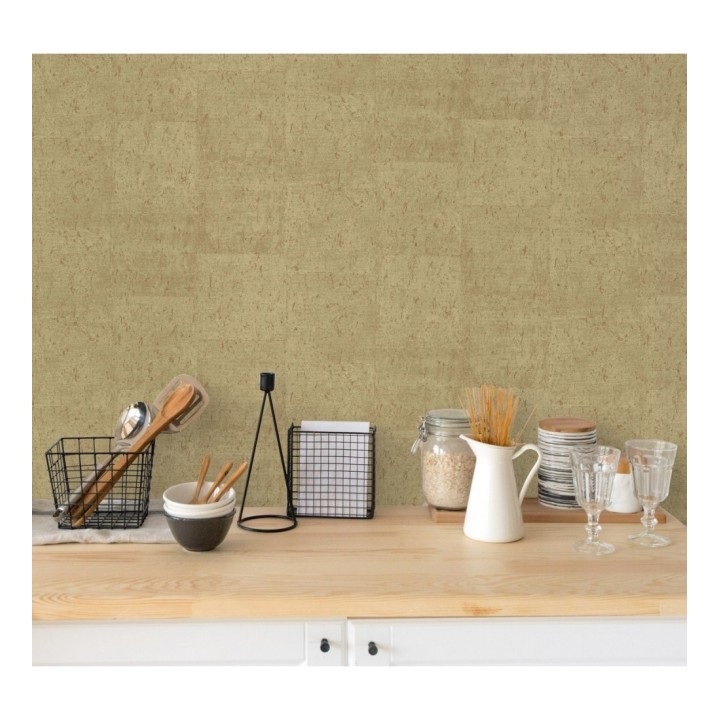 Papel pintado efecto placas de corcho texturizado - Padova 679364
