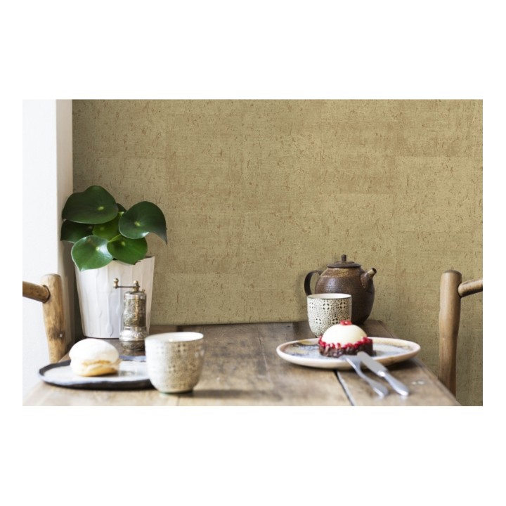 Papel pintado efecto placas de corcho texturizado - Padova 679364