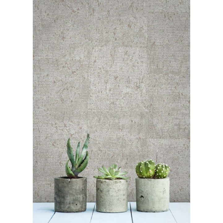 Papel pintado efecto placas de corcho texturizado - Padova 679365