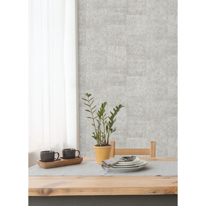 Papel pintado efecto placas de corcho texturizado - Padova 679365