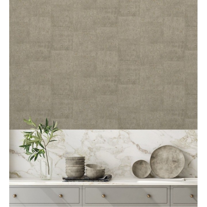 Papel pintado efecto placas de corcho texturizado - Padova 679367