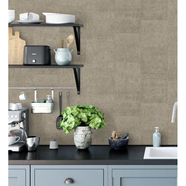 Papel pintado efecto placas de corcho texturizado - Padova 679367