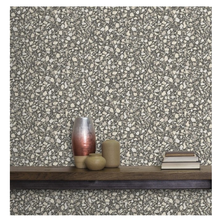 Papel pintado mármol de terrazo - Genova 679373
