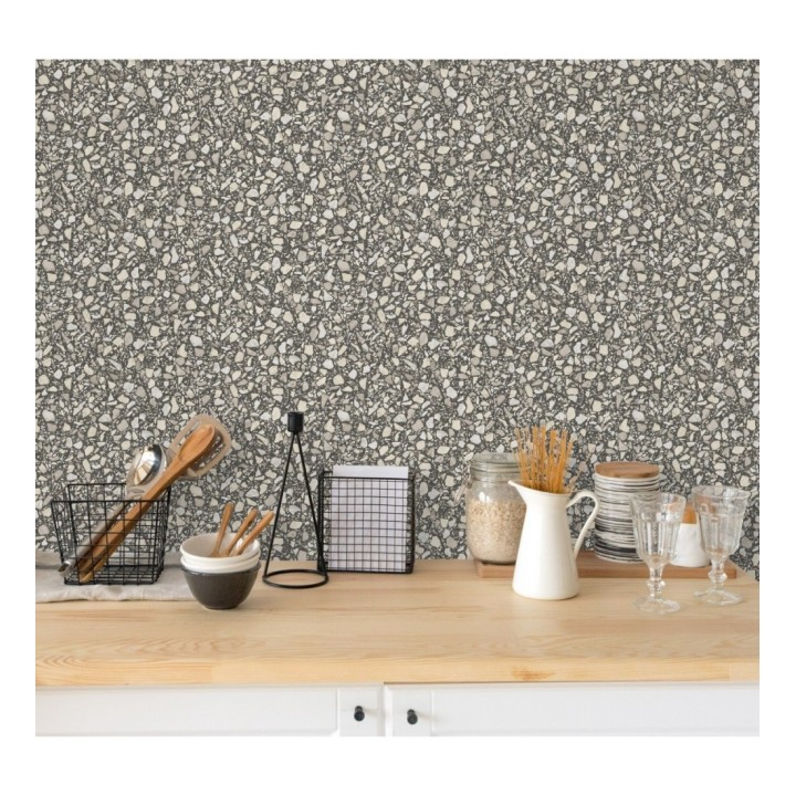 Papel pintado mármol de terrazo - Genova 679373