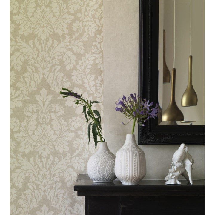 Papel pintado damasco efecto textil - Normanni 6984
