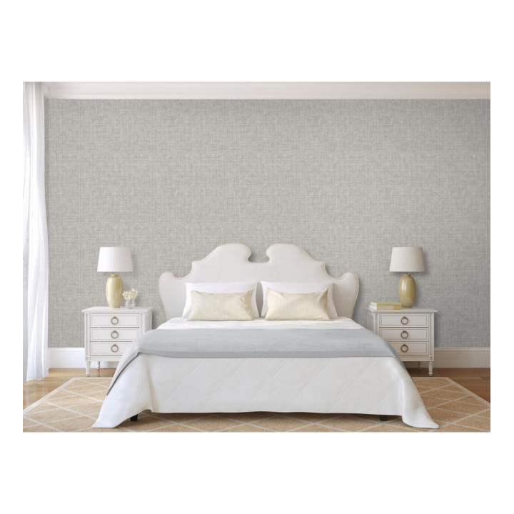 Papel pintado fibra vegetal textura lisa - Di Renzo 679384