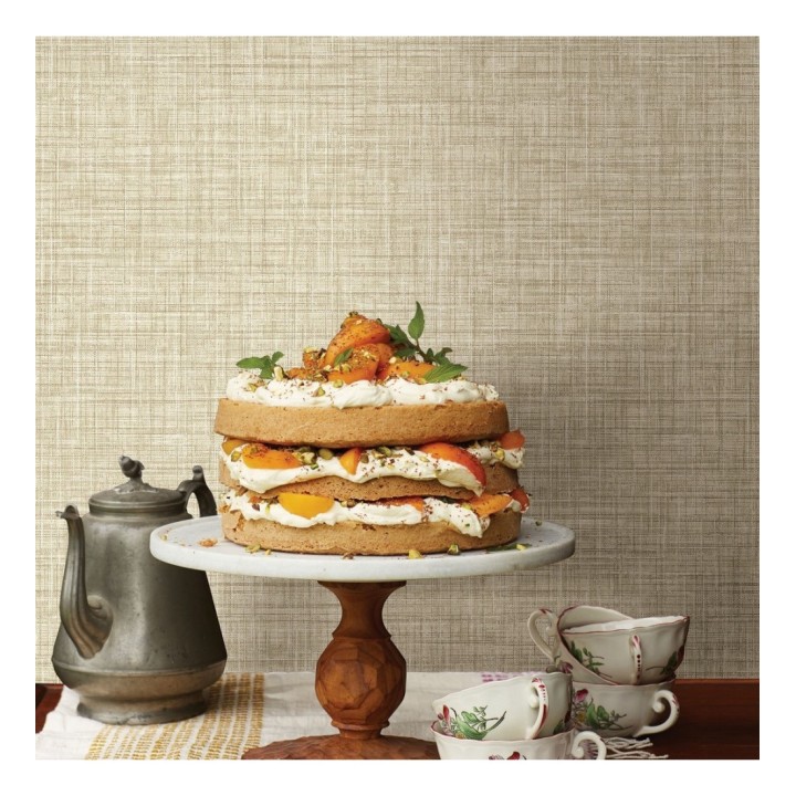 Papel pintado fibra vegetal textura lisa - Di Renzo 679388