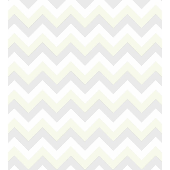 Papel pintado rayas zigzag gris y blanco - Ursa 7309
