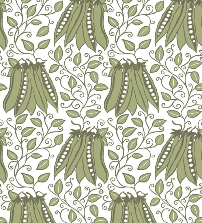 Papel pintado jardín vegetal verde moderno - Veggie Garden 679412