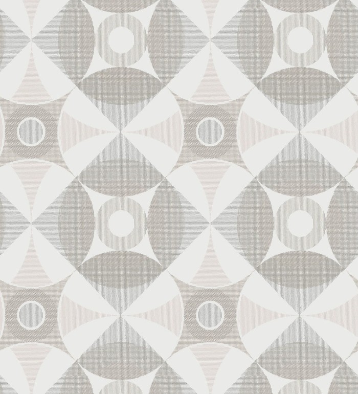 Papel pintado geométrico de círculos estilo nórdico - Willem Norsk 679425