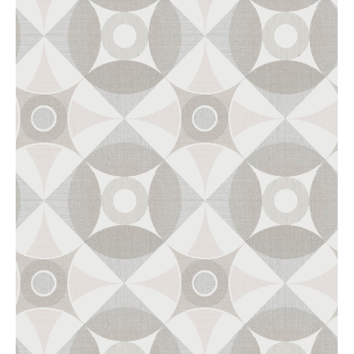 Papel pintado geométrico de círculos estilo nórdico - Willem Norsk 679425