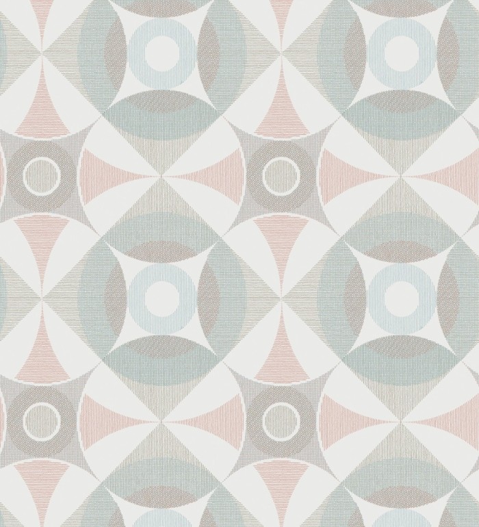 Papel pintado geométrico de círculos estilo nórdico - Willem Norsk 679428