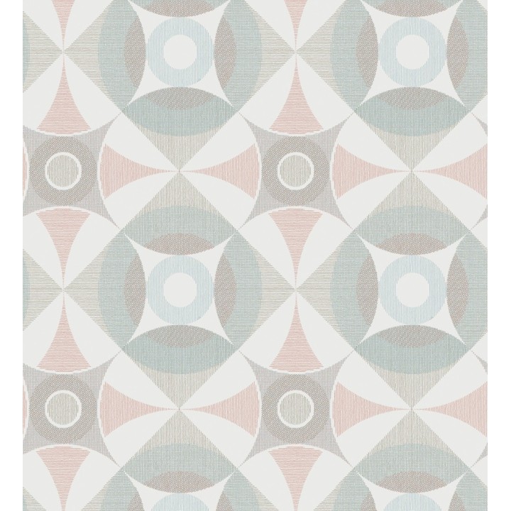 Papel pintado geométrico de círculos estilo nórdico - Willem Norsk 679428