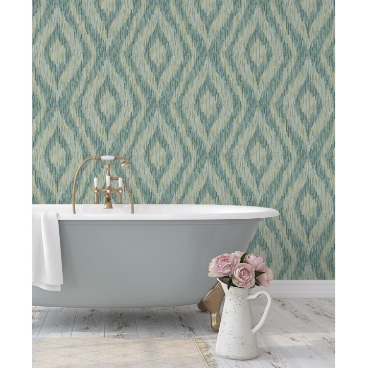 Papel pintado damascos a trazos geométricos estilo moderno - Tarek Modern 679470