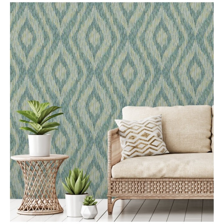 Papel pintado damascos a trazos geométricos estilo moderno - Tarek Modern 679470