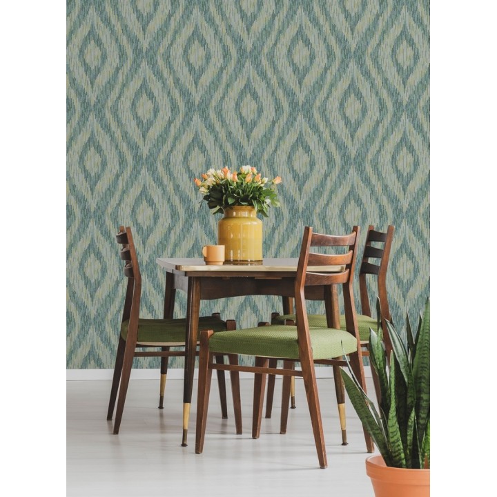 Papel pintado damascos a trazos geométricos estilo moderno - Tarek Modern 679470