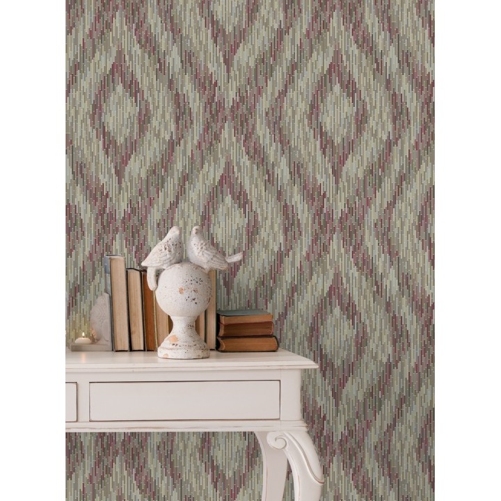 Papel pintado damascos a trazos geométricos estilo moderno - Tarek Modern 679471