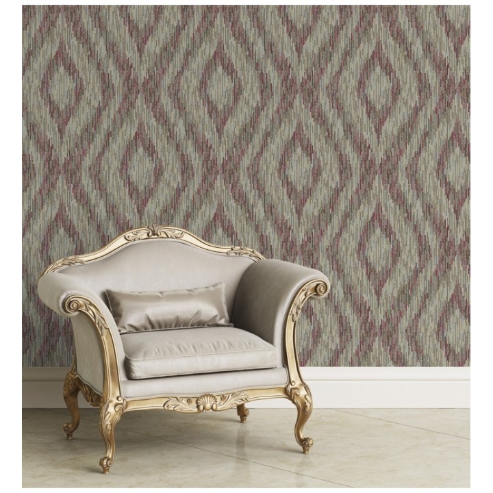 Papel pintado damascos a trazos geométricos estilo moderno - Tarek Modern 679471