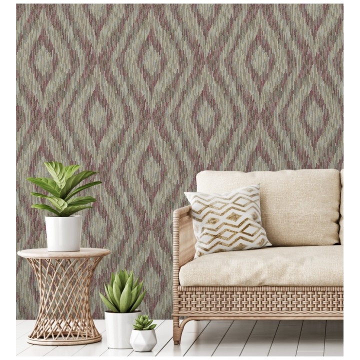 Papel pintado damascos a trazos geométricos estilo moderno - Tarek Modern 679471