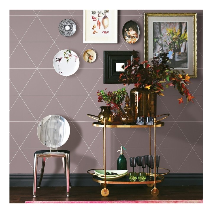 Papel pintado geométrico rombos grandes estilo art déco - Windsor 679478