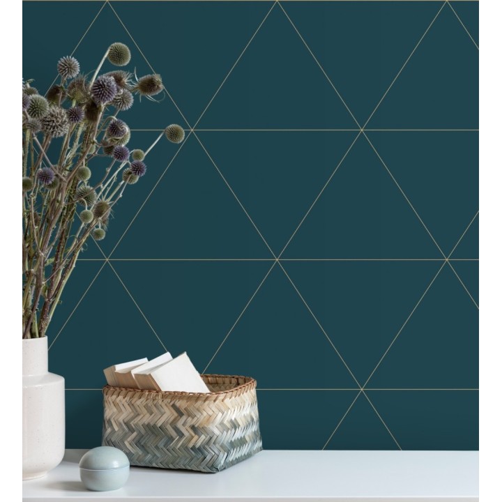 Papel pintado geométrico rombos grandes estilo art déco - Windsor 679479