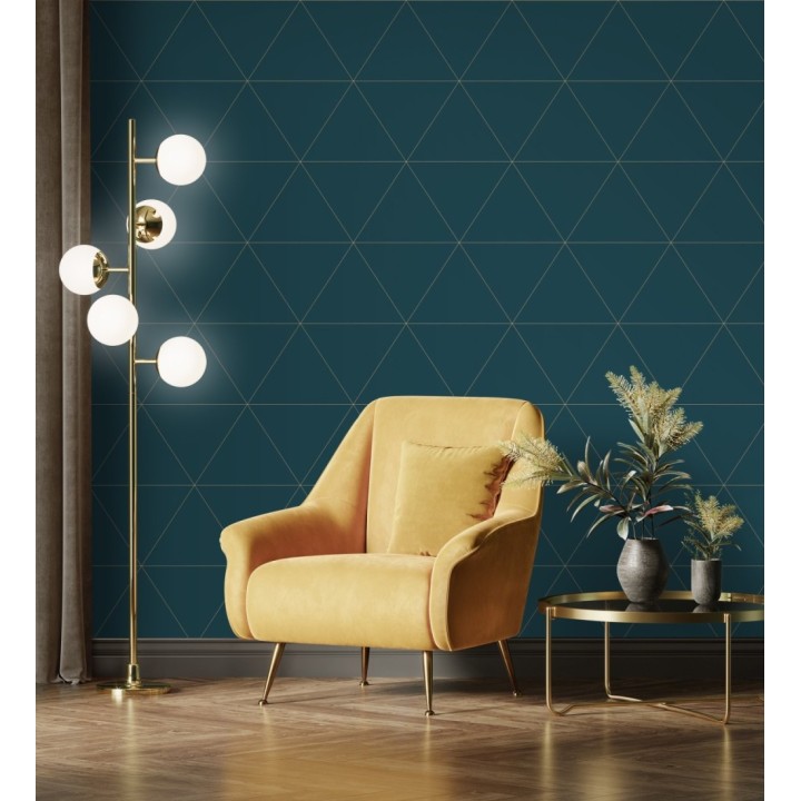 Papel pintado geométrico rombos grandes estilo art déco - Windsor 679479
