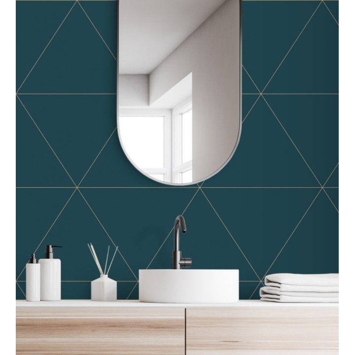 Papel pintado geométrico rombos grandes estilo art déco - Windsor 679479
