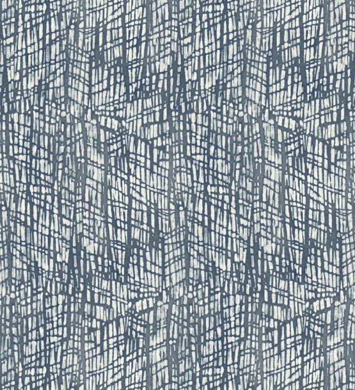 Papel pintado moderno de trazos azules - Avalon 679483