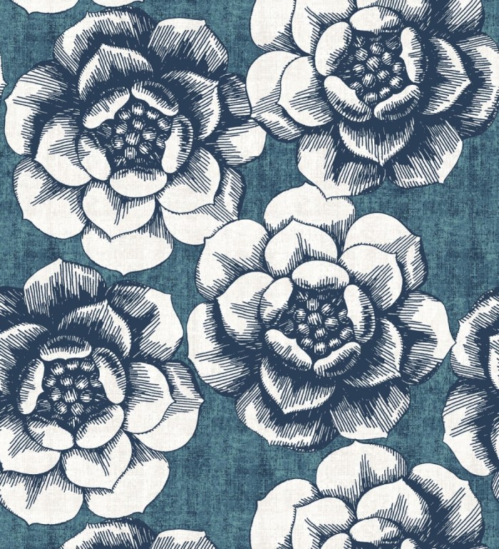 Papel pintado flores grandes estilo nórdico - Magnolia 679489