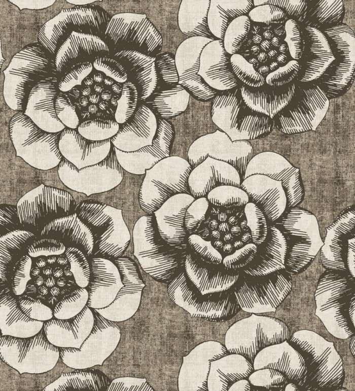 Papel pintado flores grandes estilo nórdico - Magnolia 679490