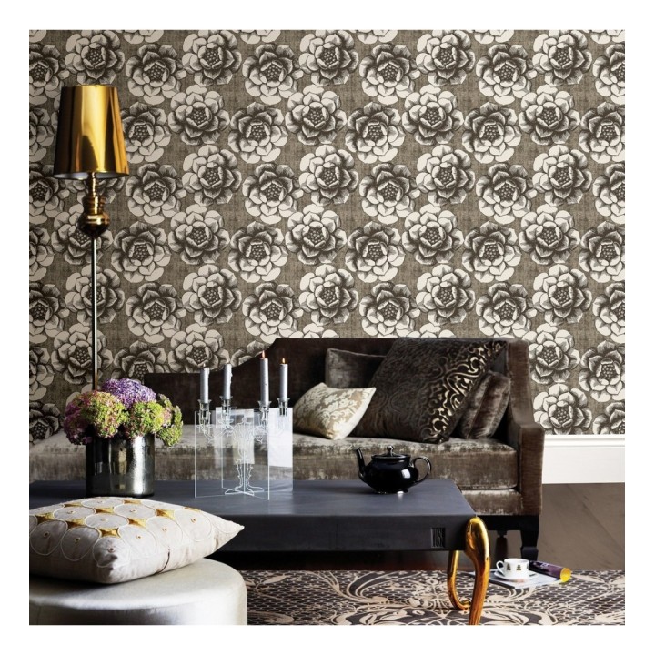 Papel pintado flores grandes estilo nórdico - Magnolia 679490