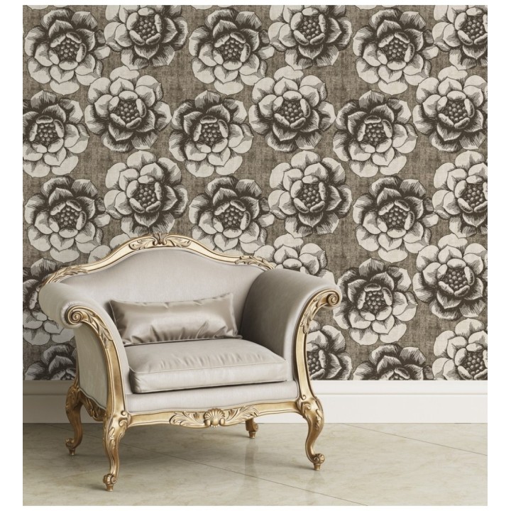 Papel pintado flores grandes estilo nórdico - Magnolia 679490