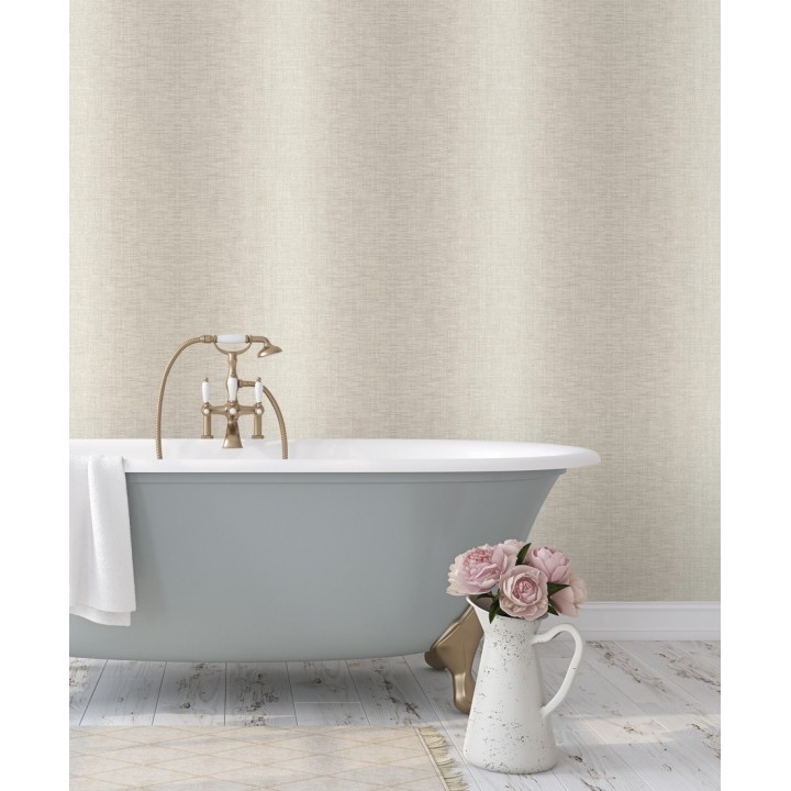 Papel pintado de rayas anchas difuminadas efecto textil - Pacific Fabric 679493