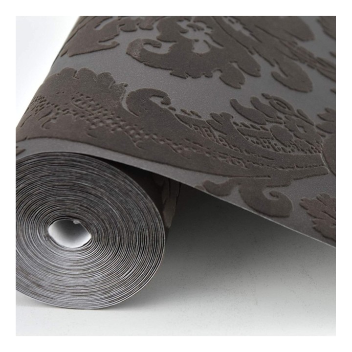 Papel pintado damasco de terciopelo en relieve - Adagio 679502