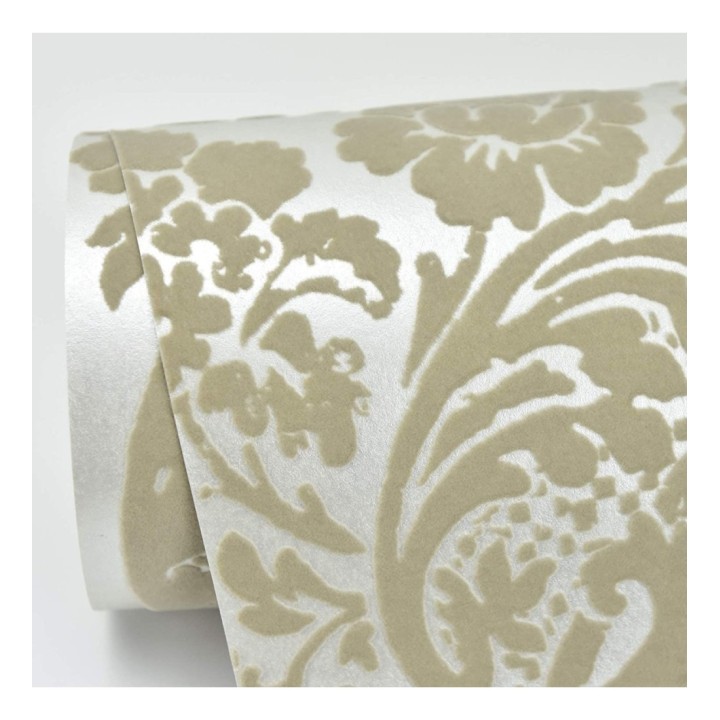 Papel pintado damasco de terciopelo en relieve - Adagio 679504