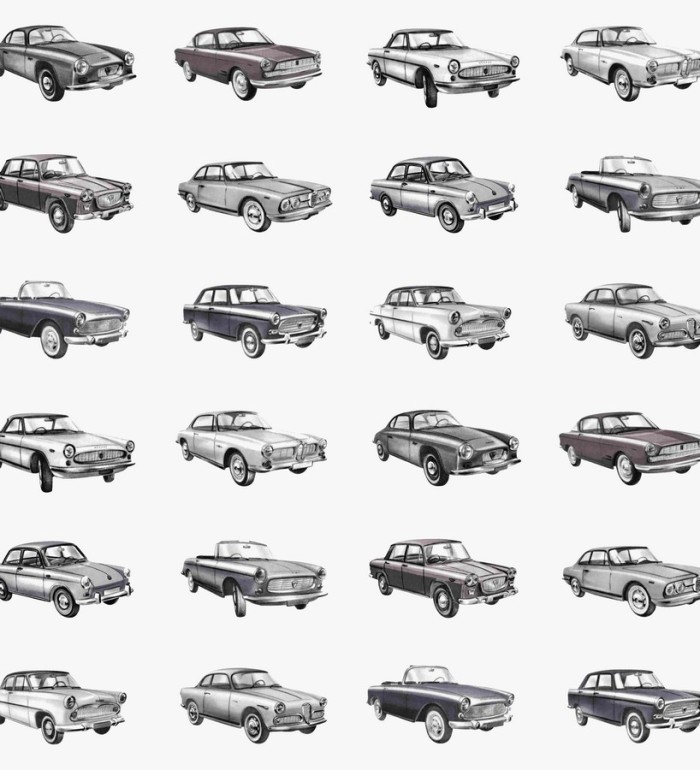 Papel pintado coches vintage para habitaciones infantiles - Willys Overland 7359