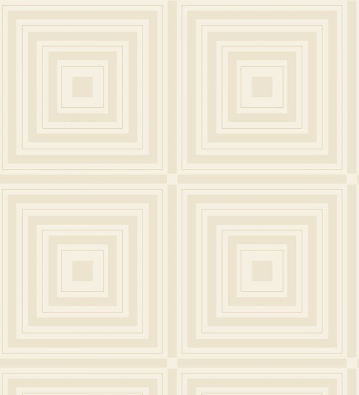 Papel pintado geométrico de cuadros concéntricos con cristales de gel en relieve - Heracles 679506