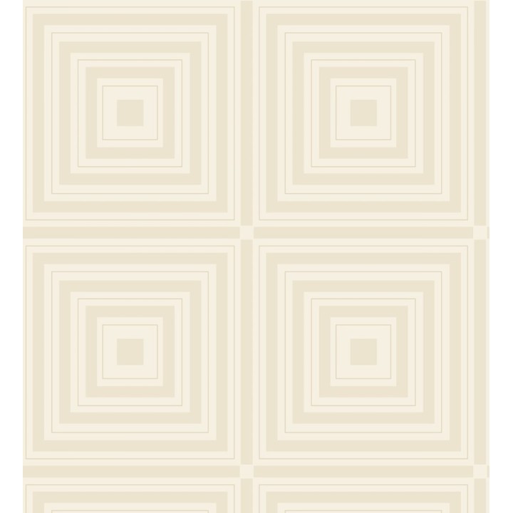 Papel pintado geométrico de cuadros concéntricos con cristales de gel en relieve - Heracles 679506