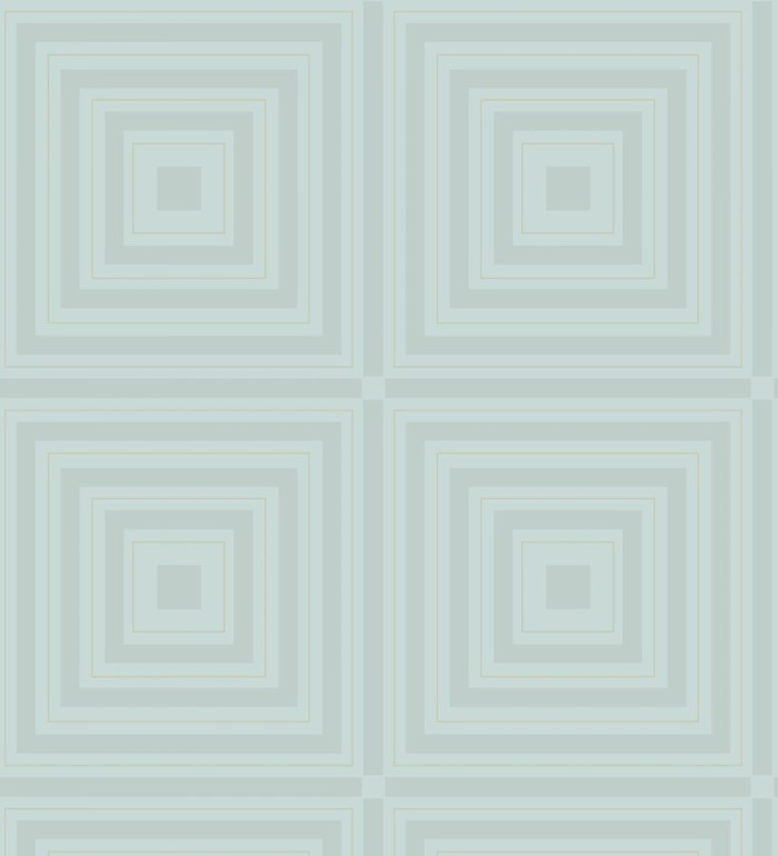 Papel pintado geométrico cuadros concéntricos de cristales en relieve - Heracles 679508