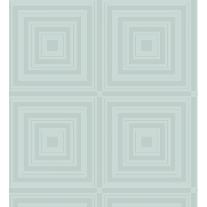 Papel pintado geométrico cuadros concéntricos de cristales en relieve - Heracles 679508