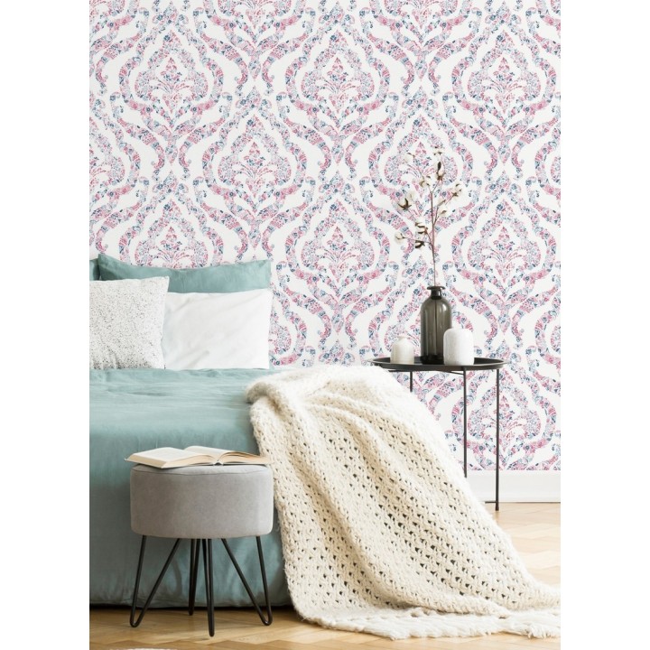 Papel pintado damasco moderno estilo inglés - Spring hall 679518