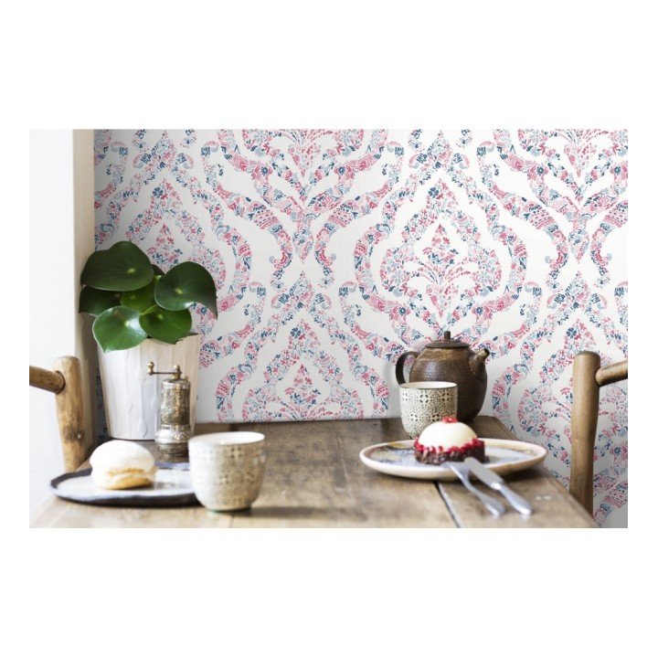 Papel pintado damasco moderno estilo inglés - Spring hall 679518