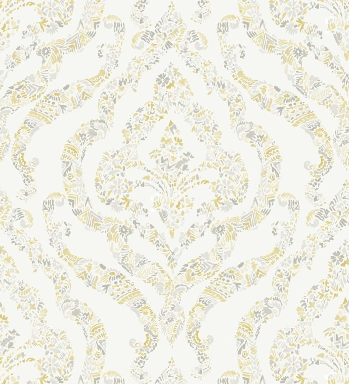 Papel pintado damasco moderno estilo inglés - Spring hall 679519