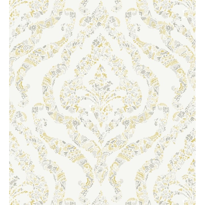 Papel pintado damasco moderno estilo inglés - Spring hall 679519