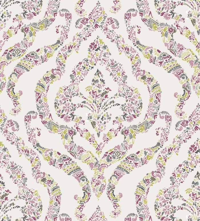 Papel pintado damasco moderno estilo inglés - Spring hall 679520